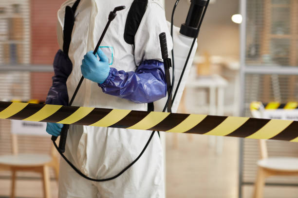 Professional Biohazard technician working in Washington Crossing, PA